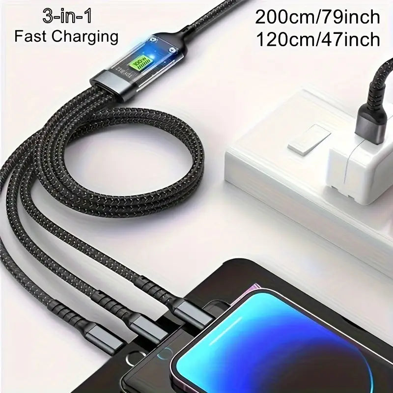 Max 3-in-1 Fast Charging Cable,