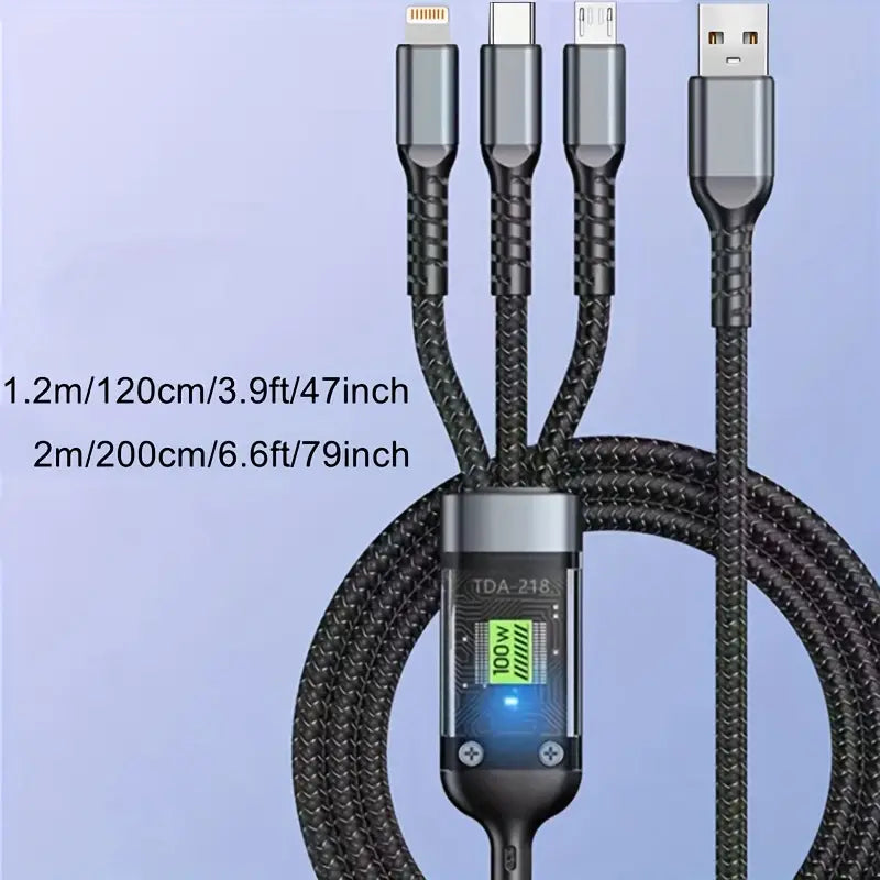 Max 3-in-1 Fast Charging Cable,