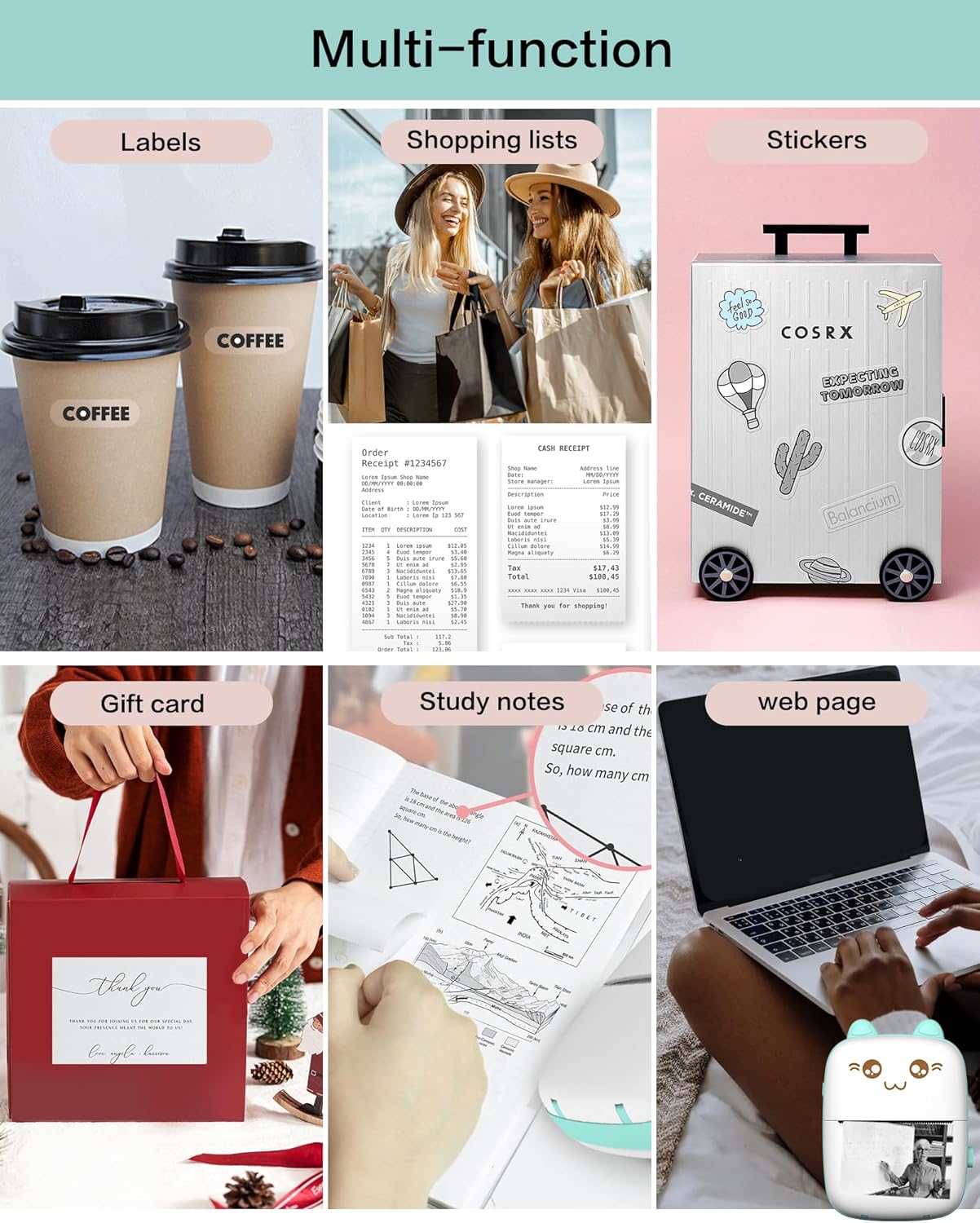 Mini Portable Pocket Thermal Printer