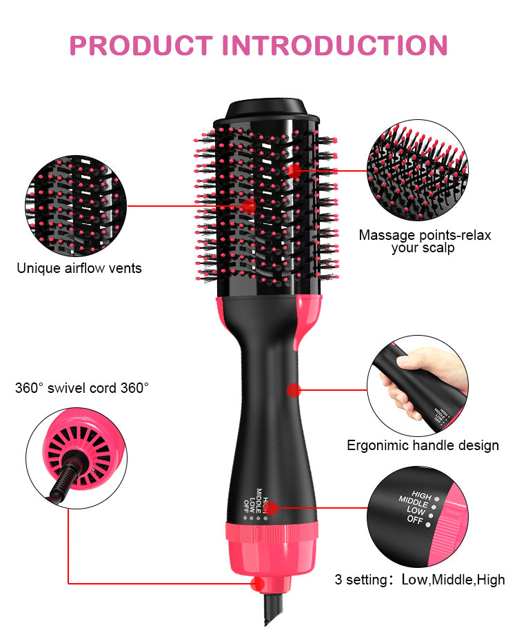 One Step Hot Air Brush (Dryer + Styler)